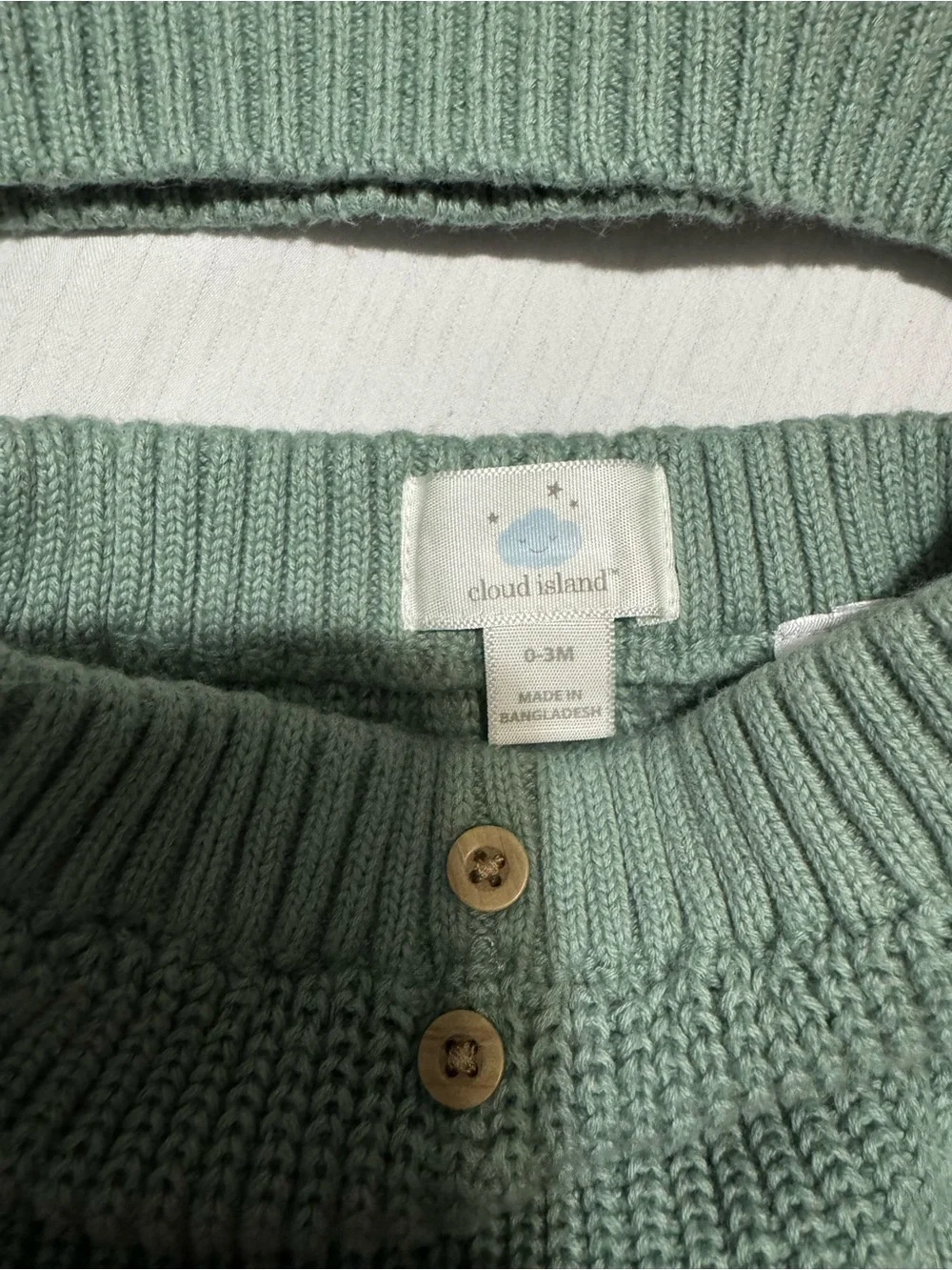 Kids Knit Two-Piece Set in Sage Green - 